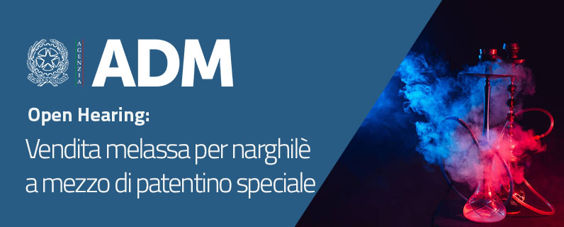 Vendita di melassa per narghilè a mezzo di patentino speciale